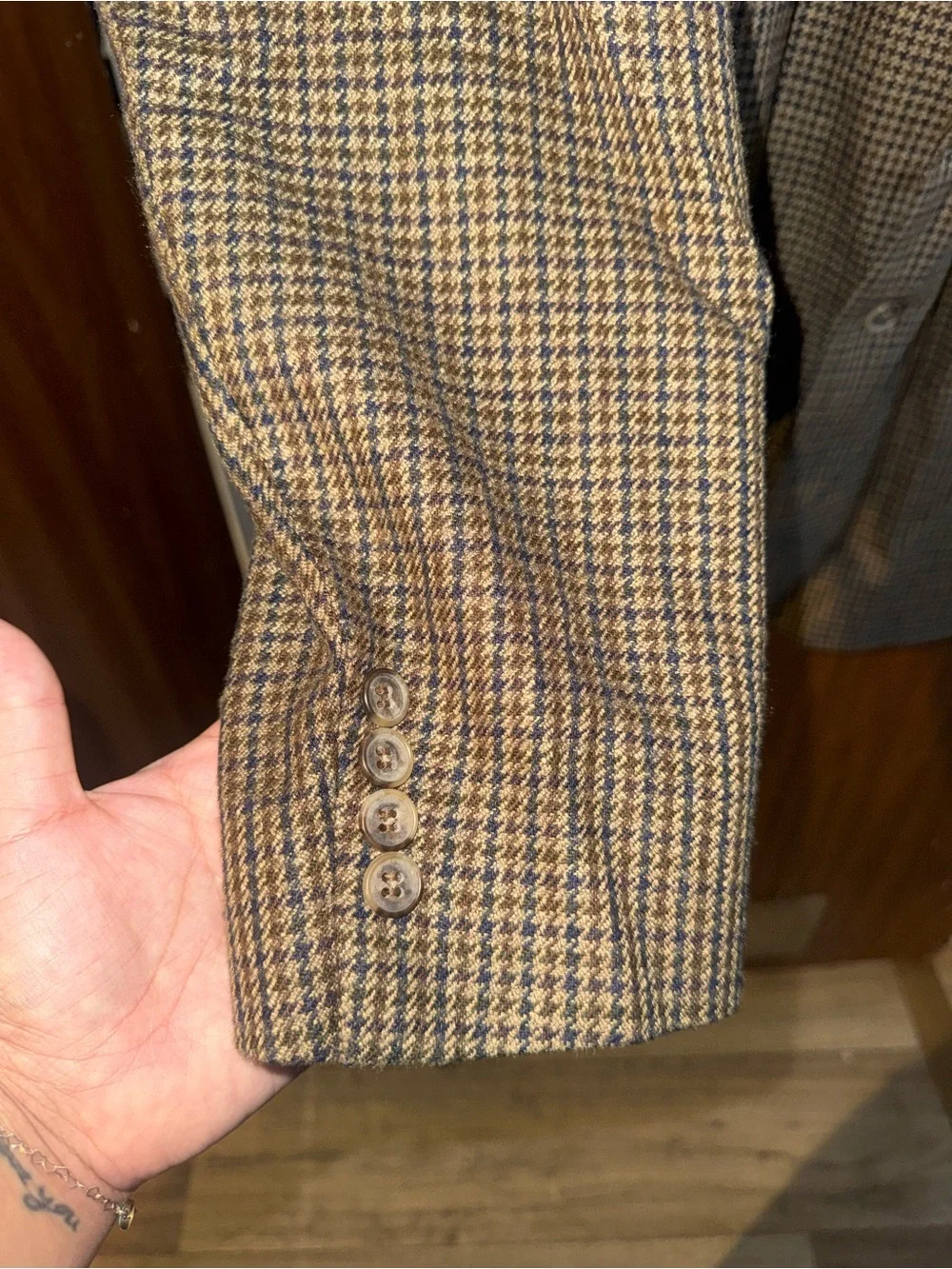 Towncraft Brown Houndstooth Sport Coat